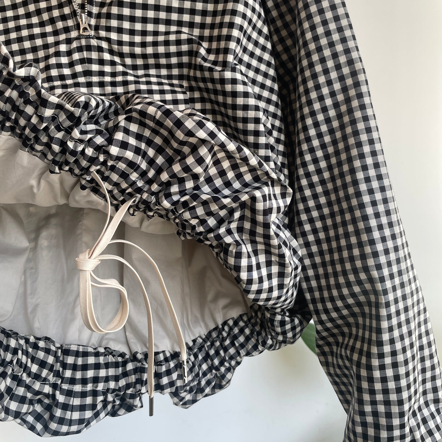 HAVERSACK //コットンシルクギンガムチェックZIPブルゾン 872624