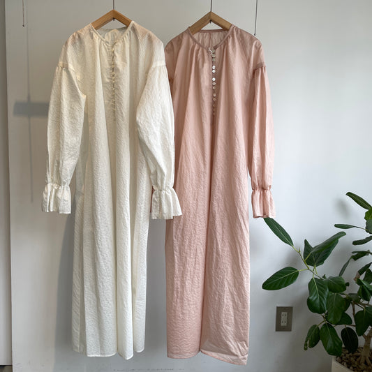 yuni //C/Pe stripe gather sleeves OP 1701OP019261