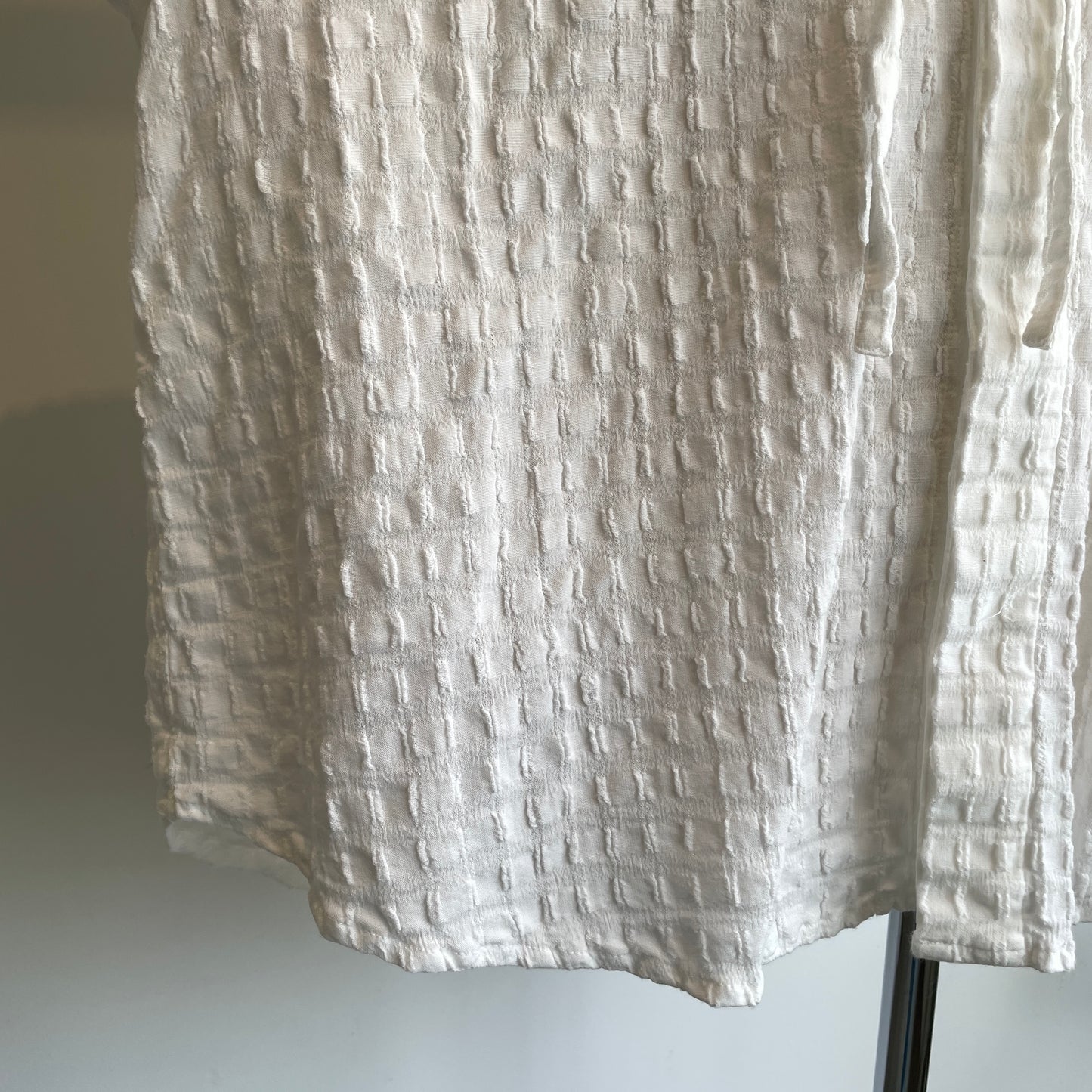 buoy buoy//SHEER CHECK TACK FRILL ブラウス　2701BL004262