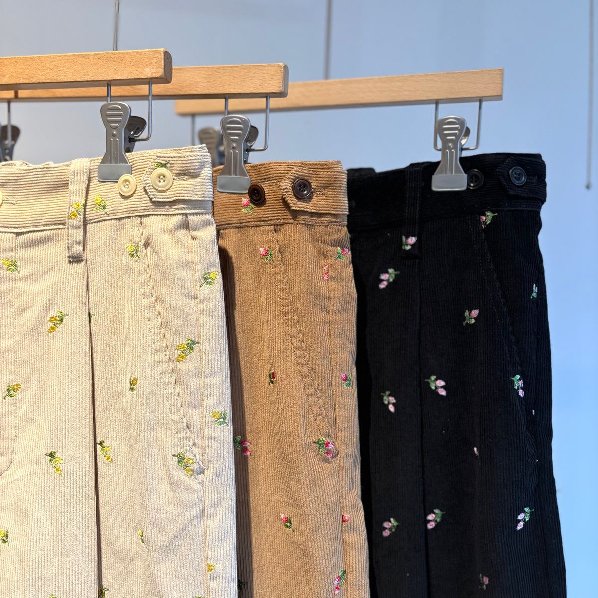 porter des boutons//boutonsコーデュロイパンツ　P23-1-026