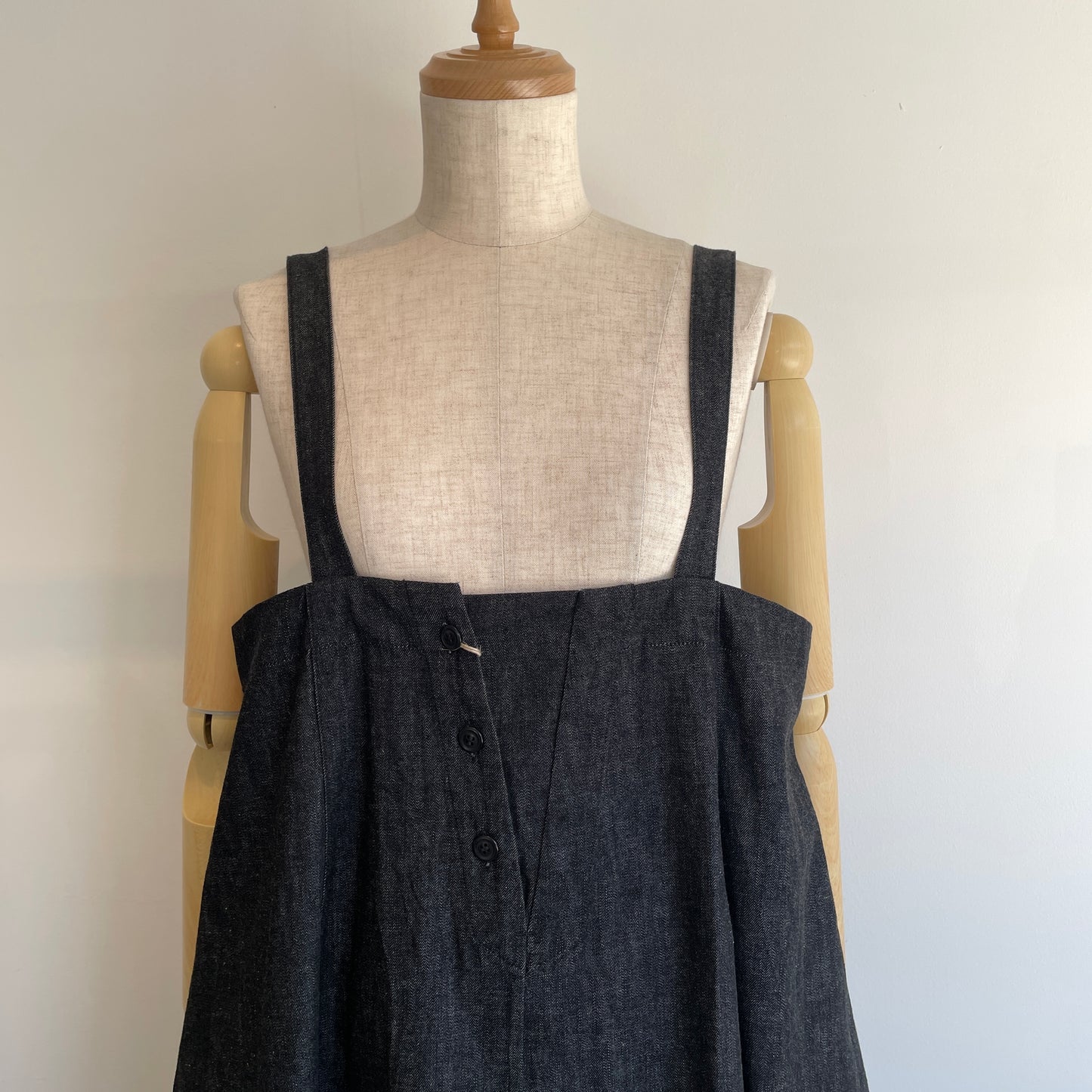 HAVERSACK // 8.5 0Zライトデニム ロングサロペットスカート　662621