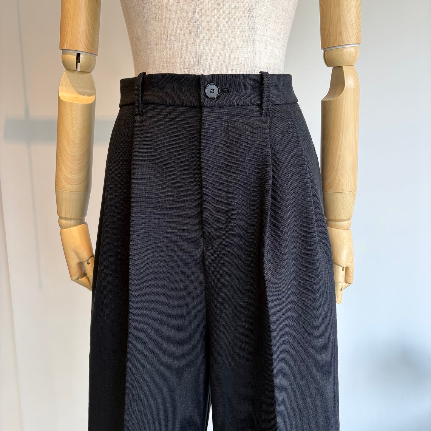 yuni//Linen/Polyester wide パンツ　1701PT007261