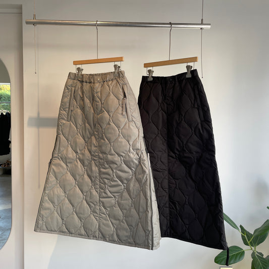 TAION//ミリタリー ジップガゼット ダウンスカートW150SKGZML-1