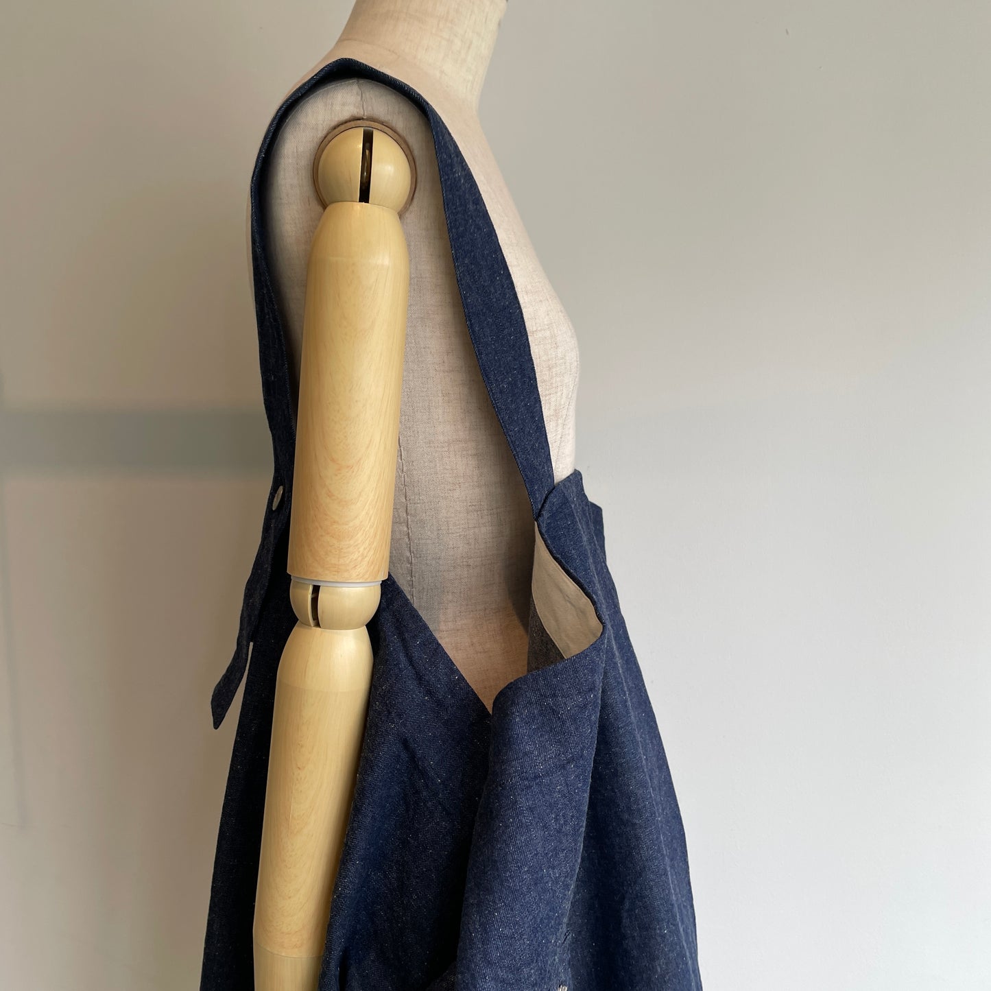 HAVERSACK//90zネップデニムサロペットスカート　362624