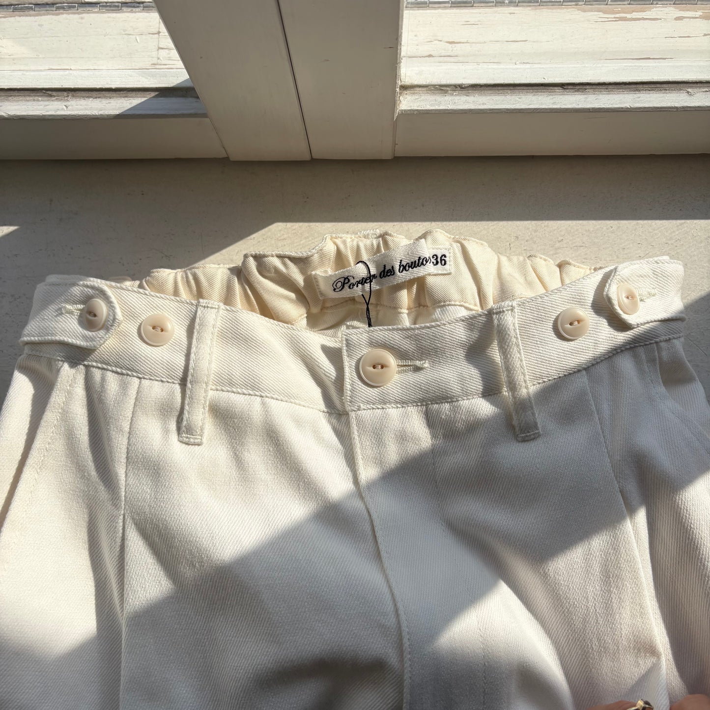 porterdesboutons//デニムワンタックパンツ　25107