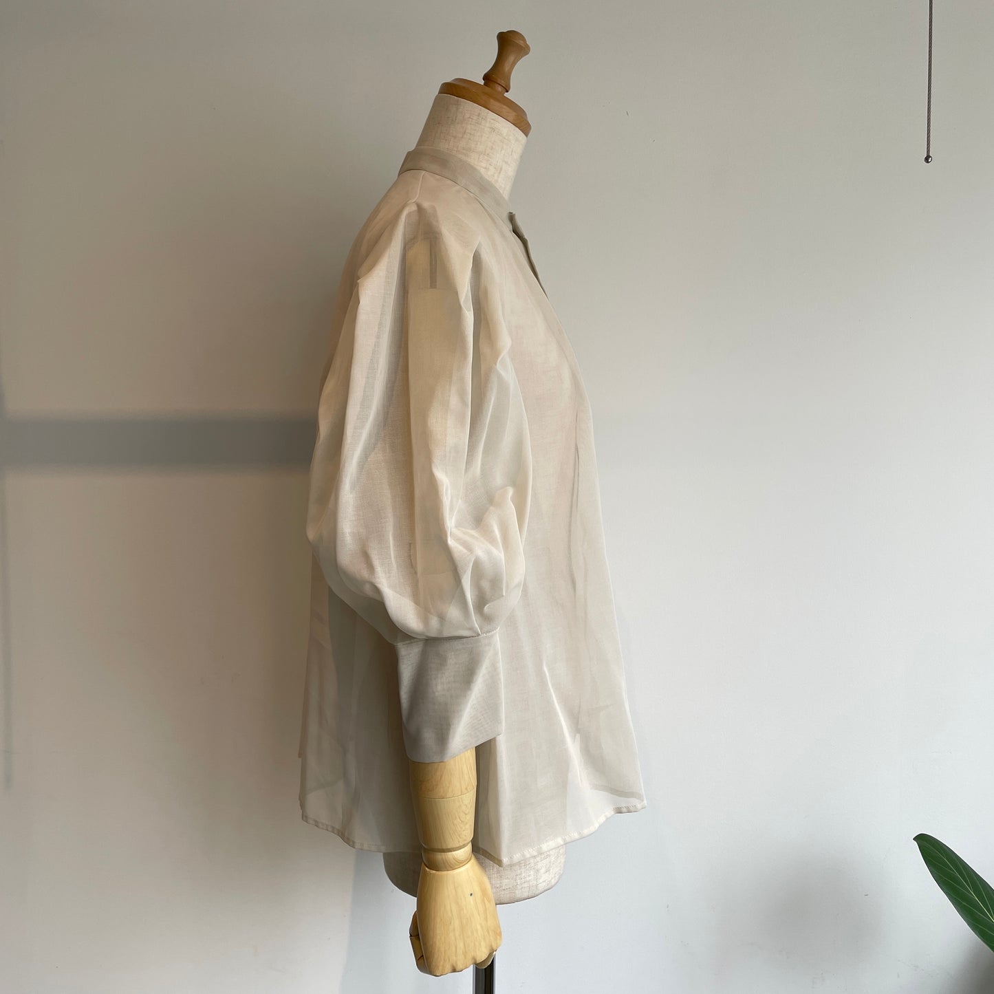 itochi //100/2 cotton organdy transparent blouse