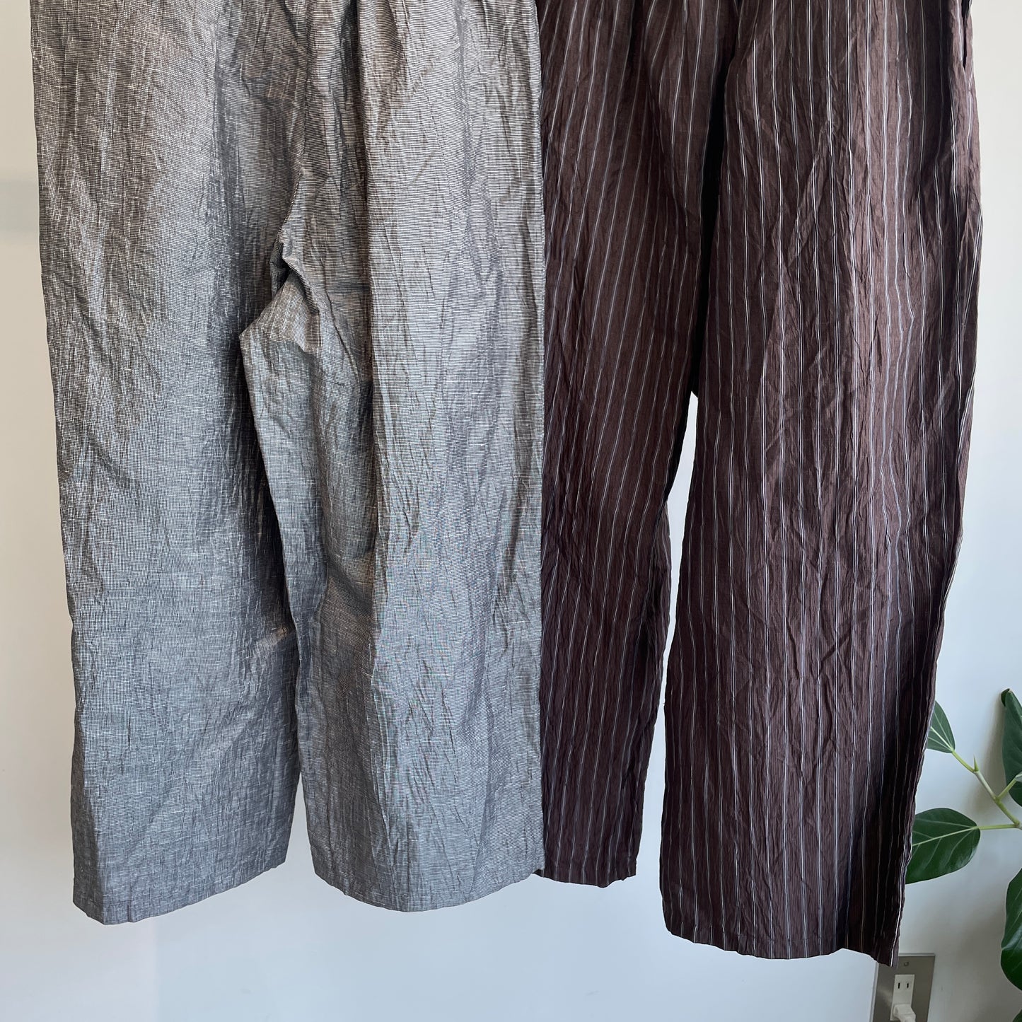 yuni//L/C/Pe washer gum tuck パンツ　1701PT024261