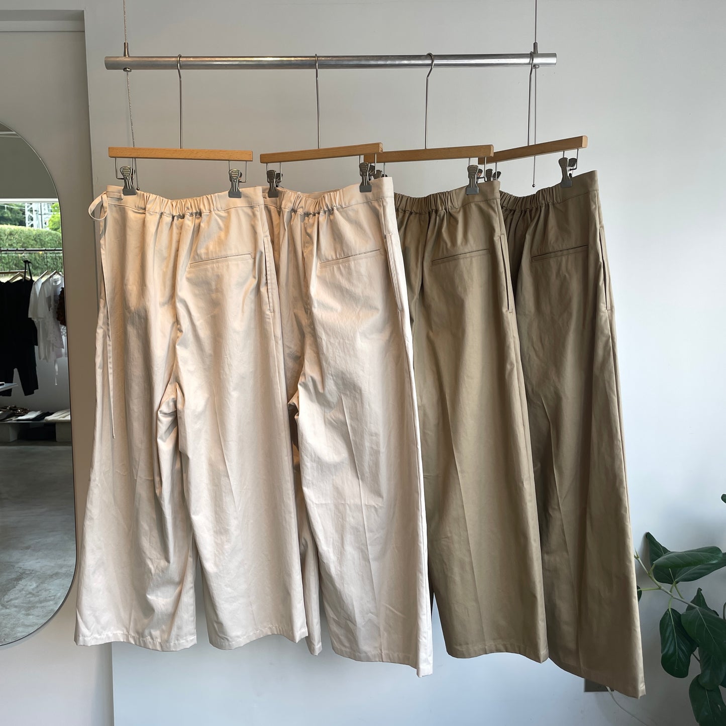 yuni//master seed Cotton chino wrap パンツ　1701PT007262