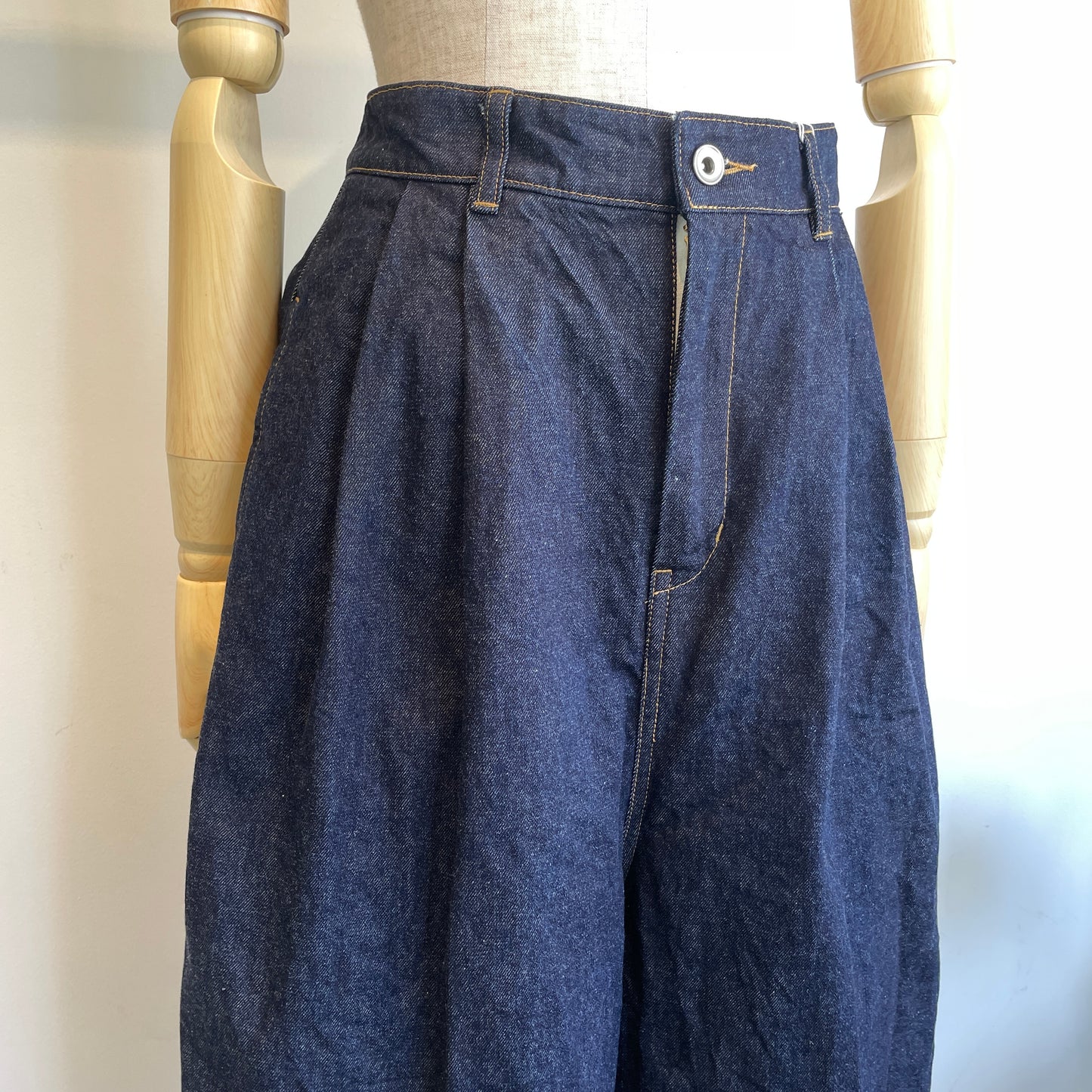 yuni//Cotton 11oz denim back gum wide パンツ　1701PT004262