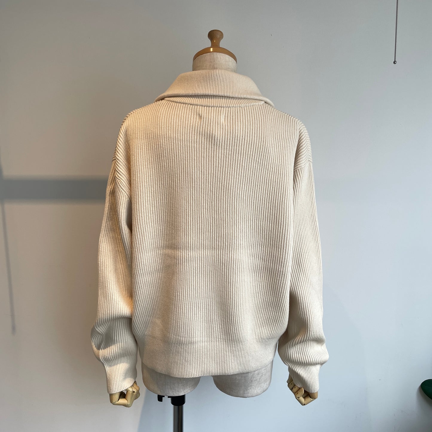 UNDYED //HALF ZIP AZE KNIT 25F214