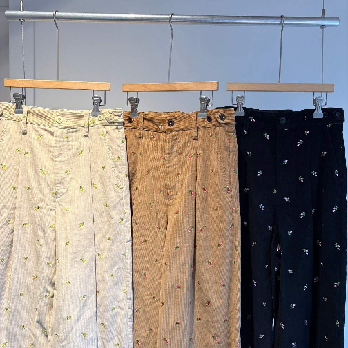 porter des boutons//boutonsコーデュロイパンツ　P23-1-026