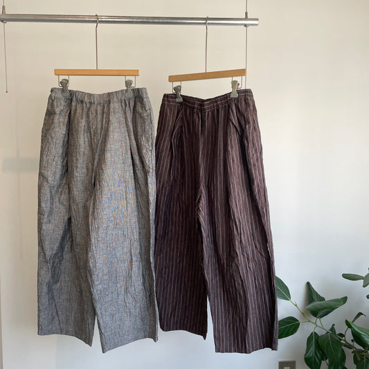 yuni//L/C/Pe washer gum tuck パンツ　1701PT024261