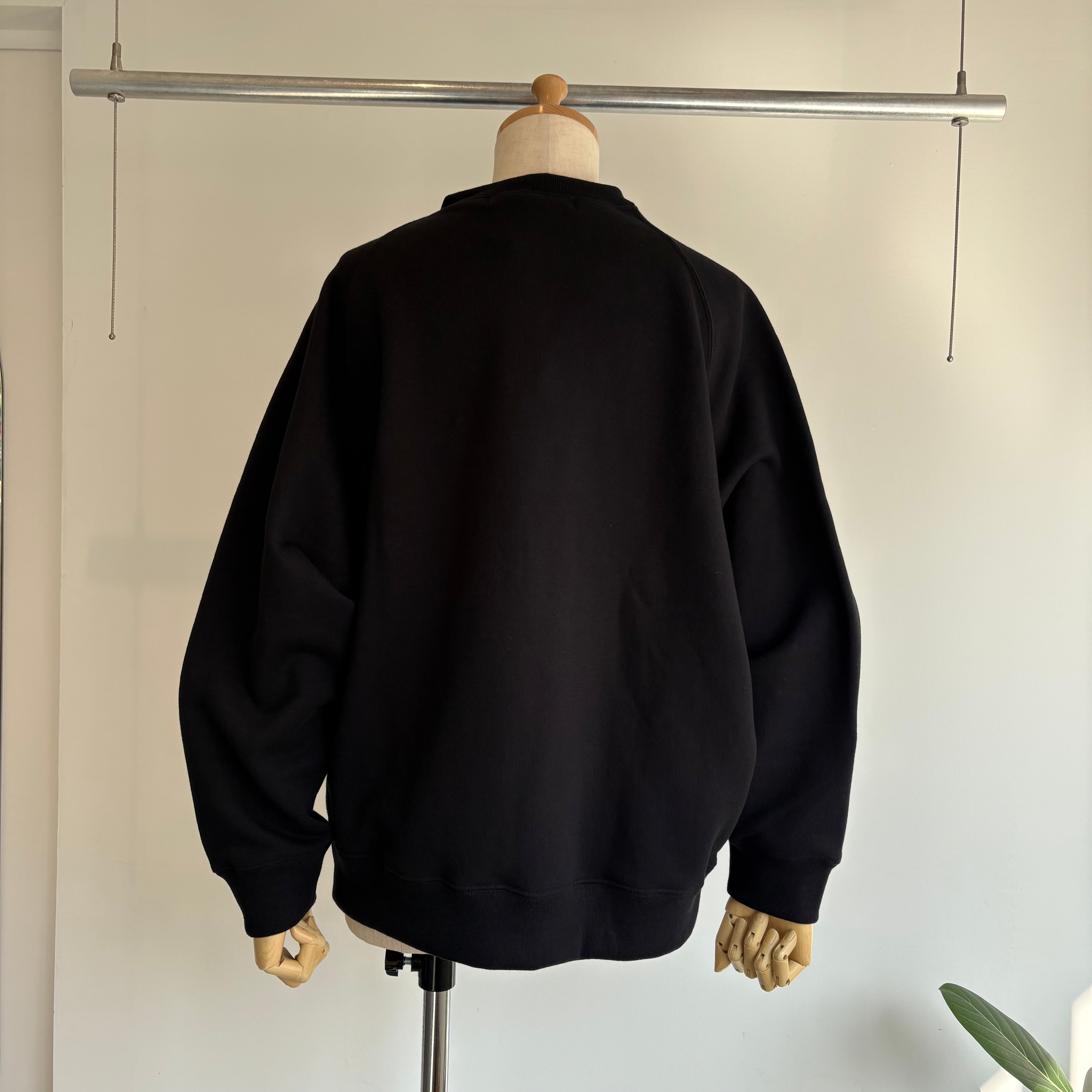 haversack//高密度裏毛クルーネックシームZIPスエットシャツ 612620