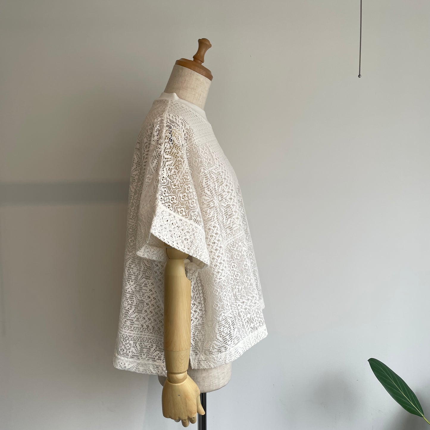 universaltissu//パッチワークレース モックネックドルマンT TS260CT088