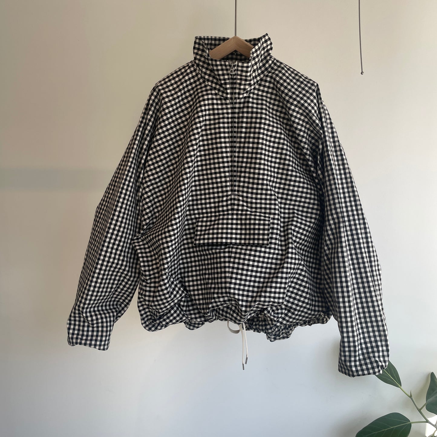 HAVERSACK //コットンシルクギンガムチェックZIPブルゾン 872624