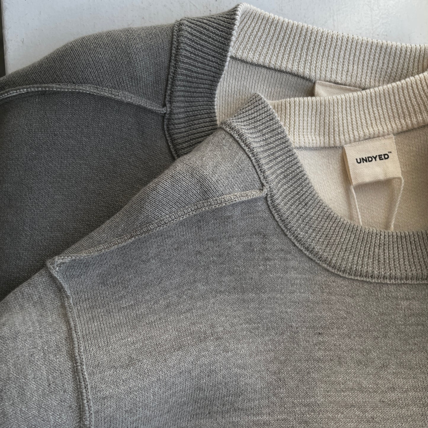 UNDYED //KNIT WFACE TRIM CREW