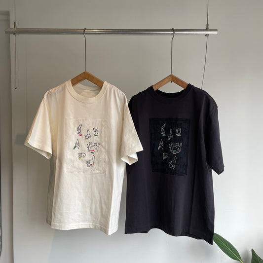 qiri//cat’s collectiong socks' Tシャツ　6301CT003261