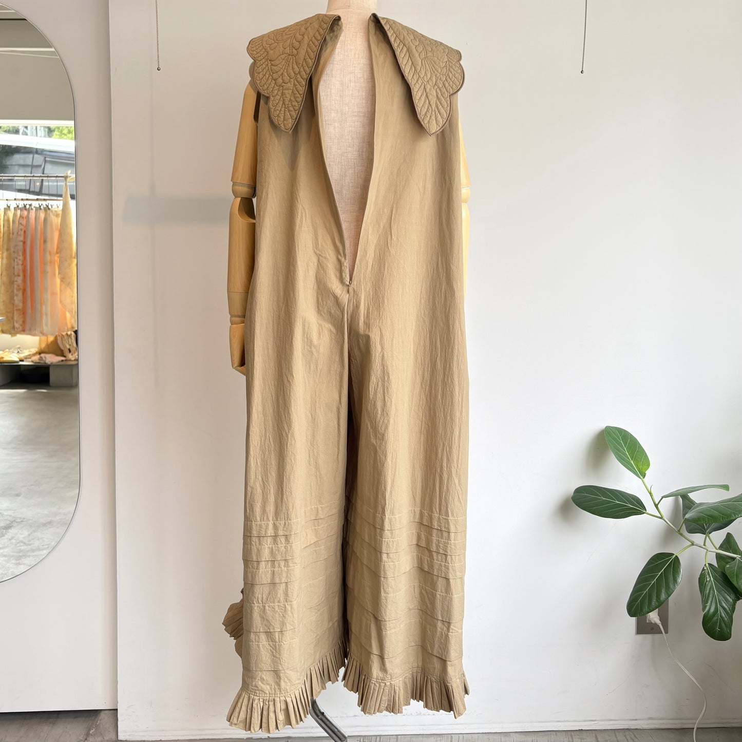 qiri//trapunto quilt collar オールインワン　6301PT004262