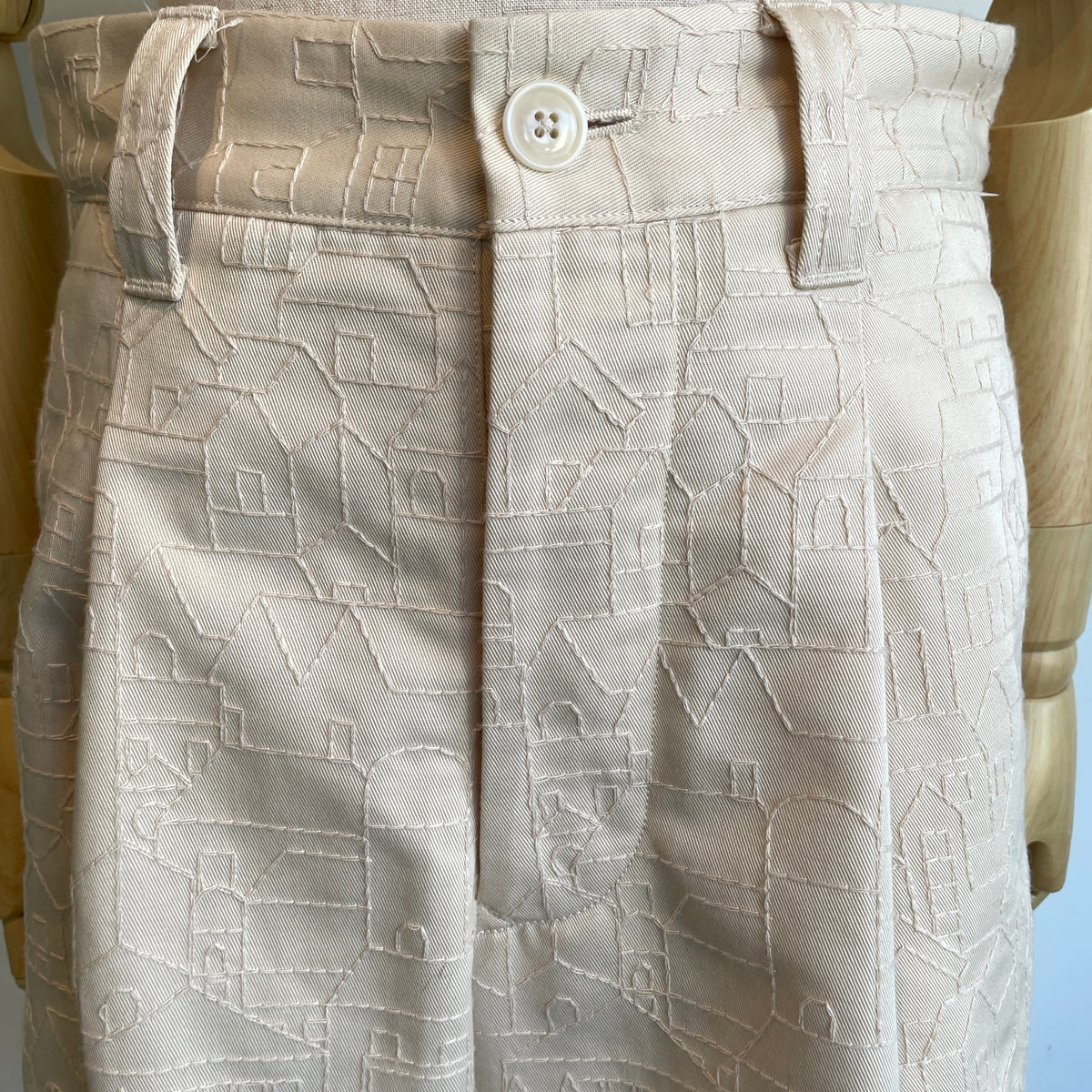 ASEEDONCLOUD【受注商品】//Townscape embroidery Robber trousers 271504