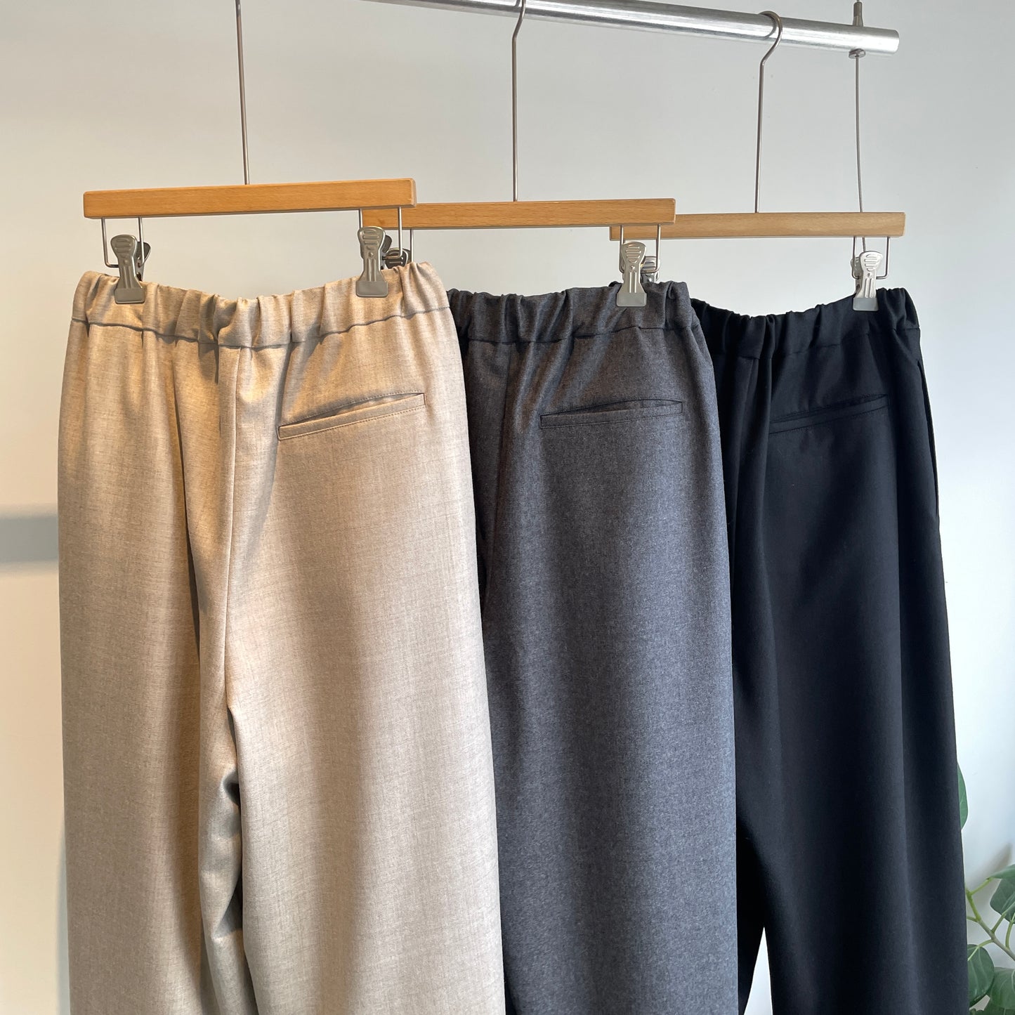 yuni//washable wool gum tack パンツ　1701PT009252