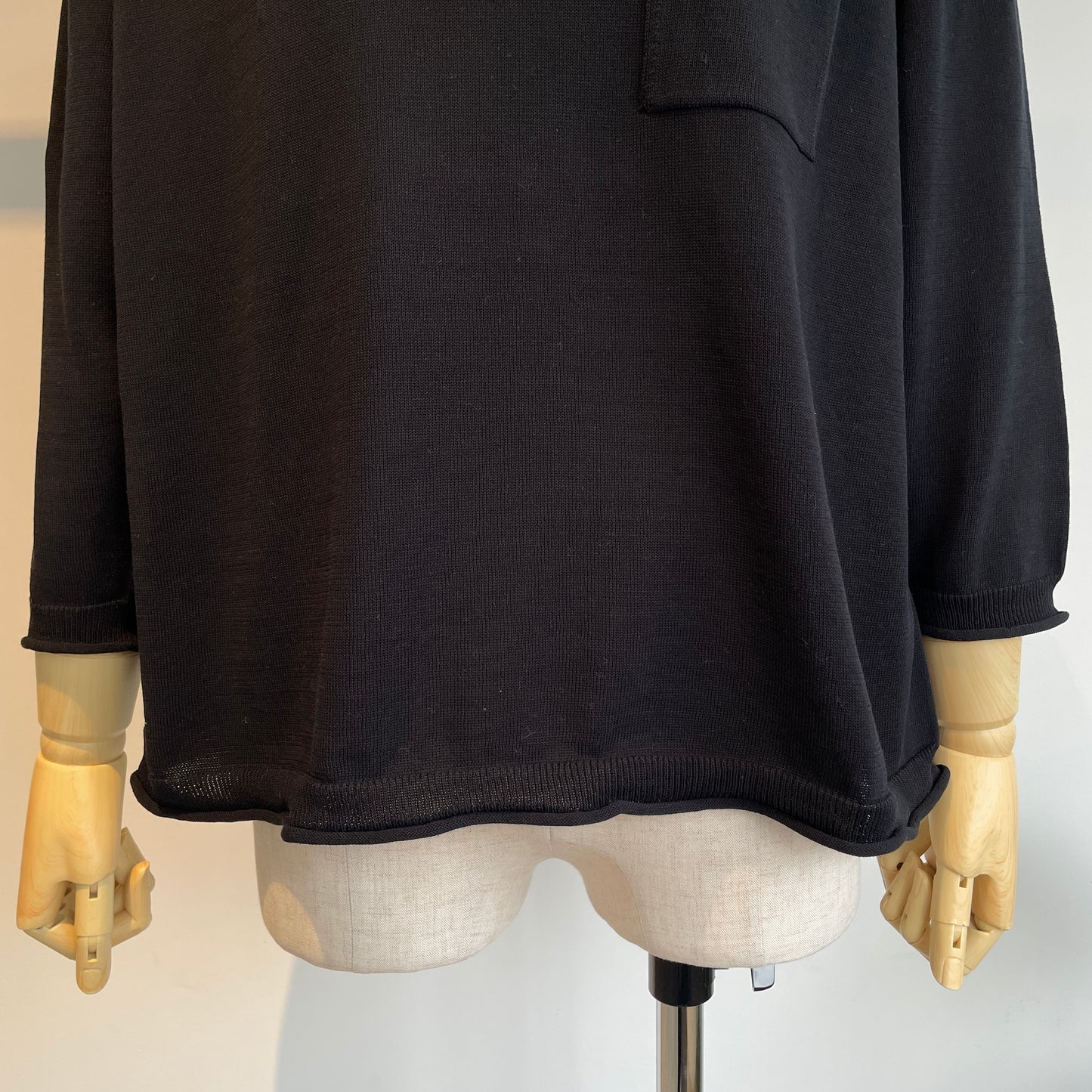 handsofcreation//強撚COTTON15Lホールガーメント7分袖ポケットP/0 03610701