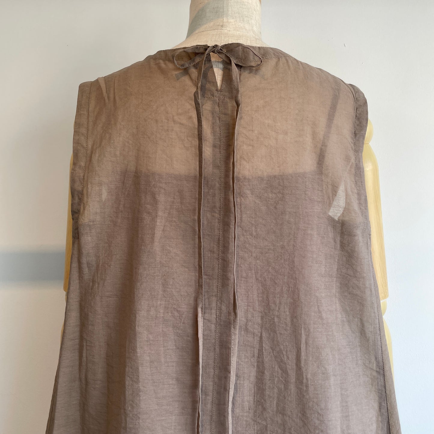 yuni //C/Ny sheer no sleeves ワンピース　1701OP029261