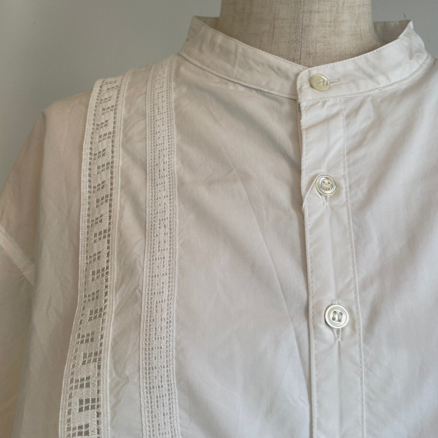 universaltissu//ナチュラルタイプライターイタリアンフィレレースヨークSH   US260SH036