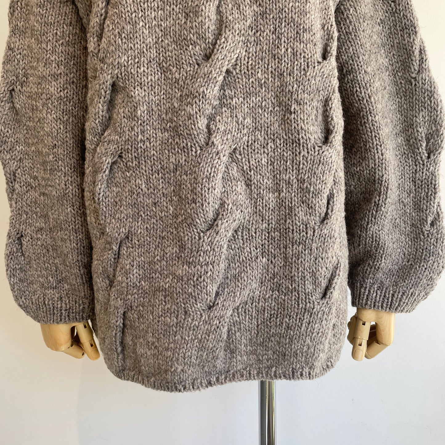 handsofcreation//ローゲージニット手編みBigケーブルP/O 01540724