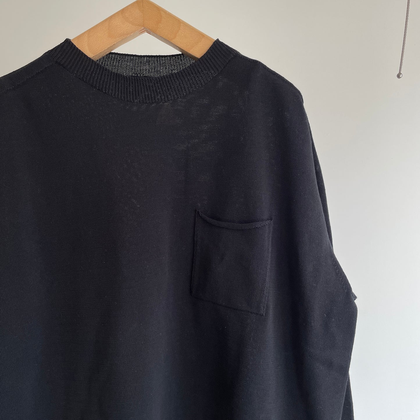 handsofcreation//強撚COTTON15Lホールガーメント7分袖ポケットP/0 03610701