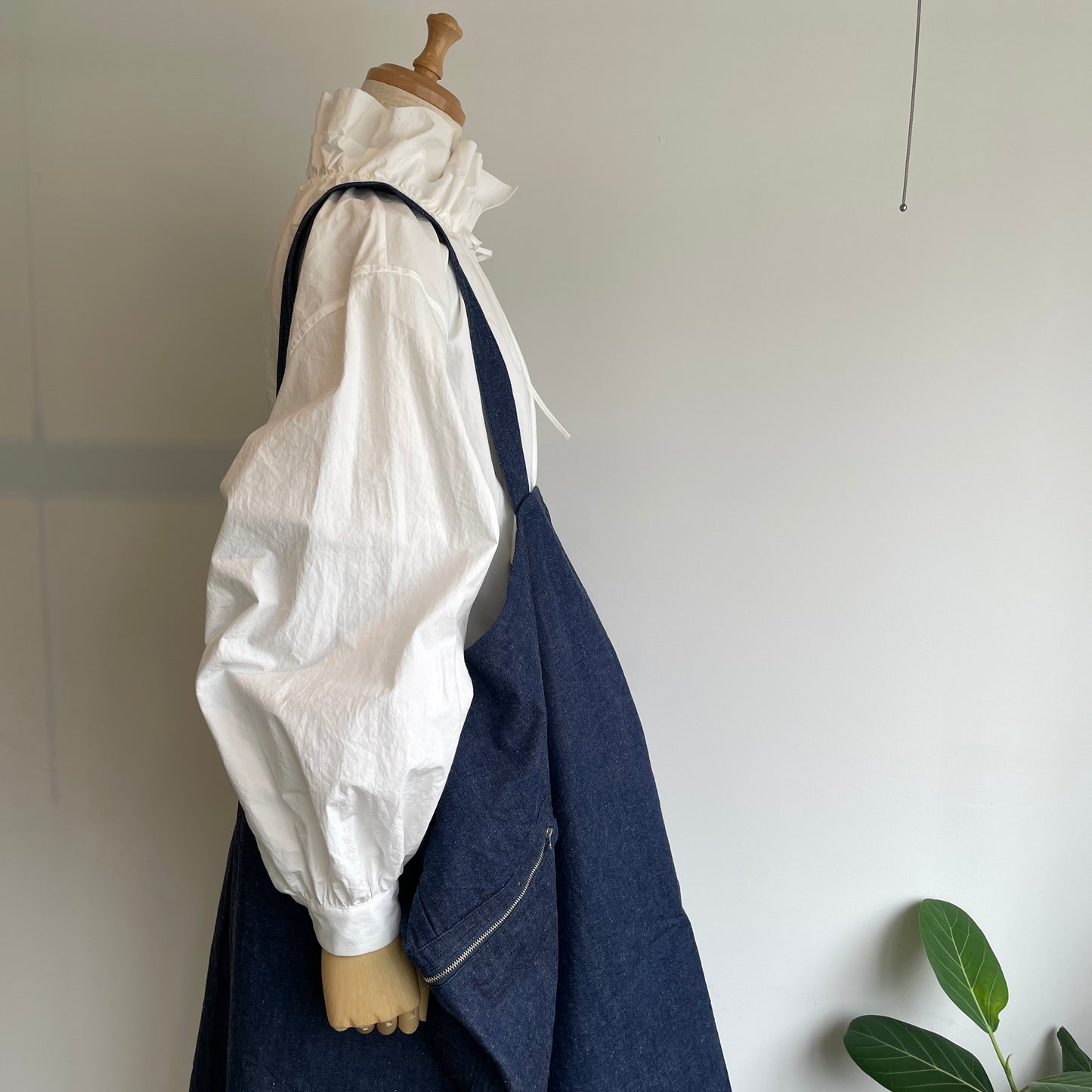 HAVERSACK//90zネップデニムサロペットスカート　362624