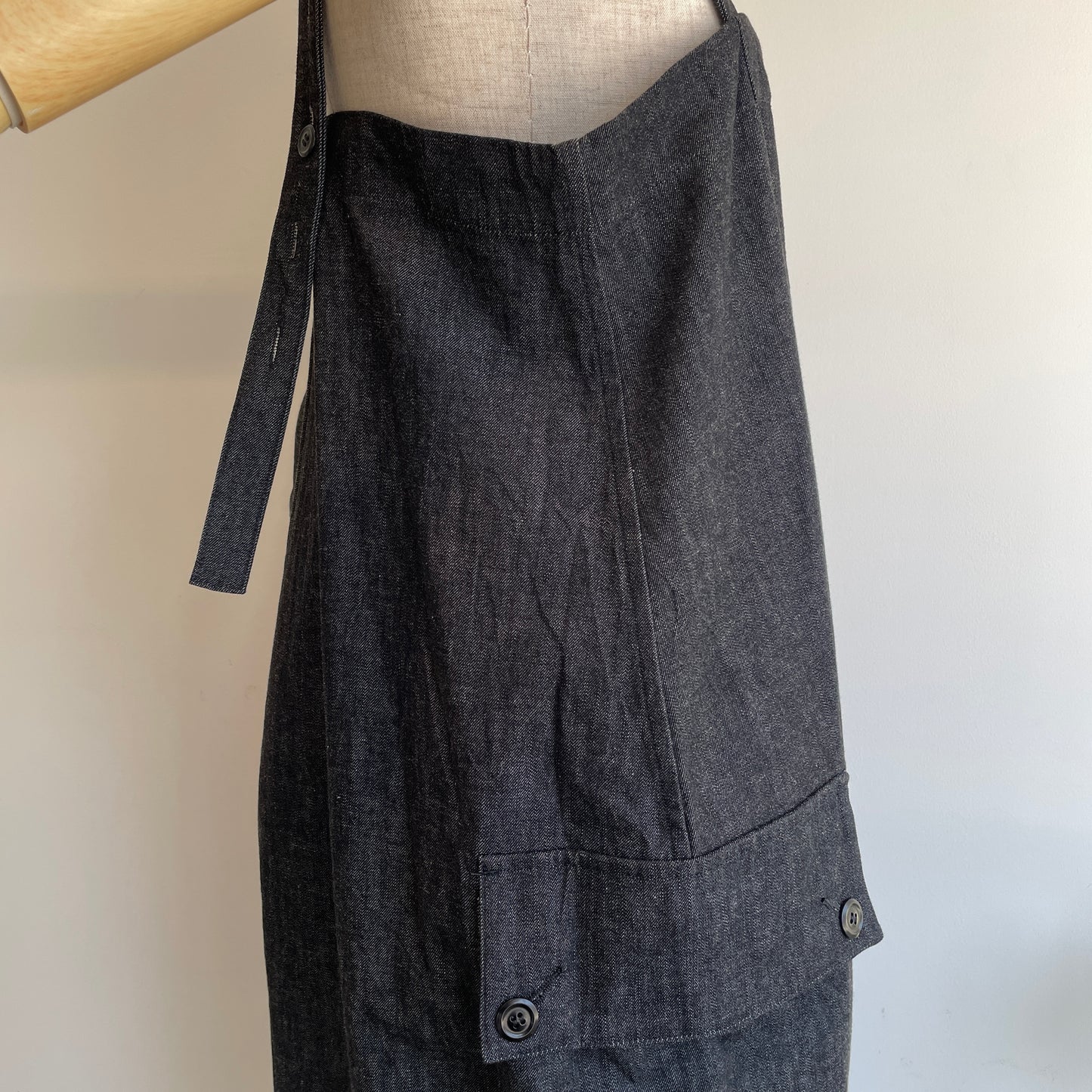 HAVERSACK // 8.5 0Zライトデニム ロングサロペットスカート　662621