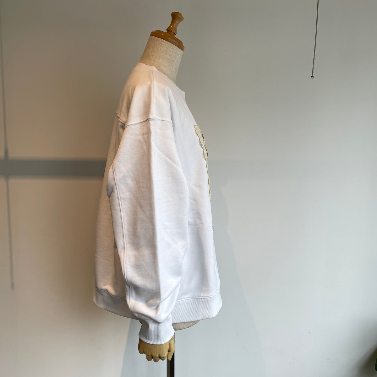yuni//Cotton裏毛 color lace プルオーバー　1701CT001262