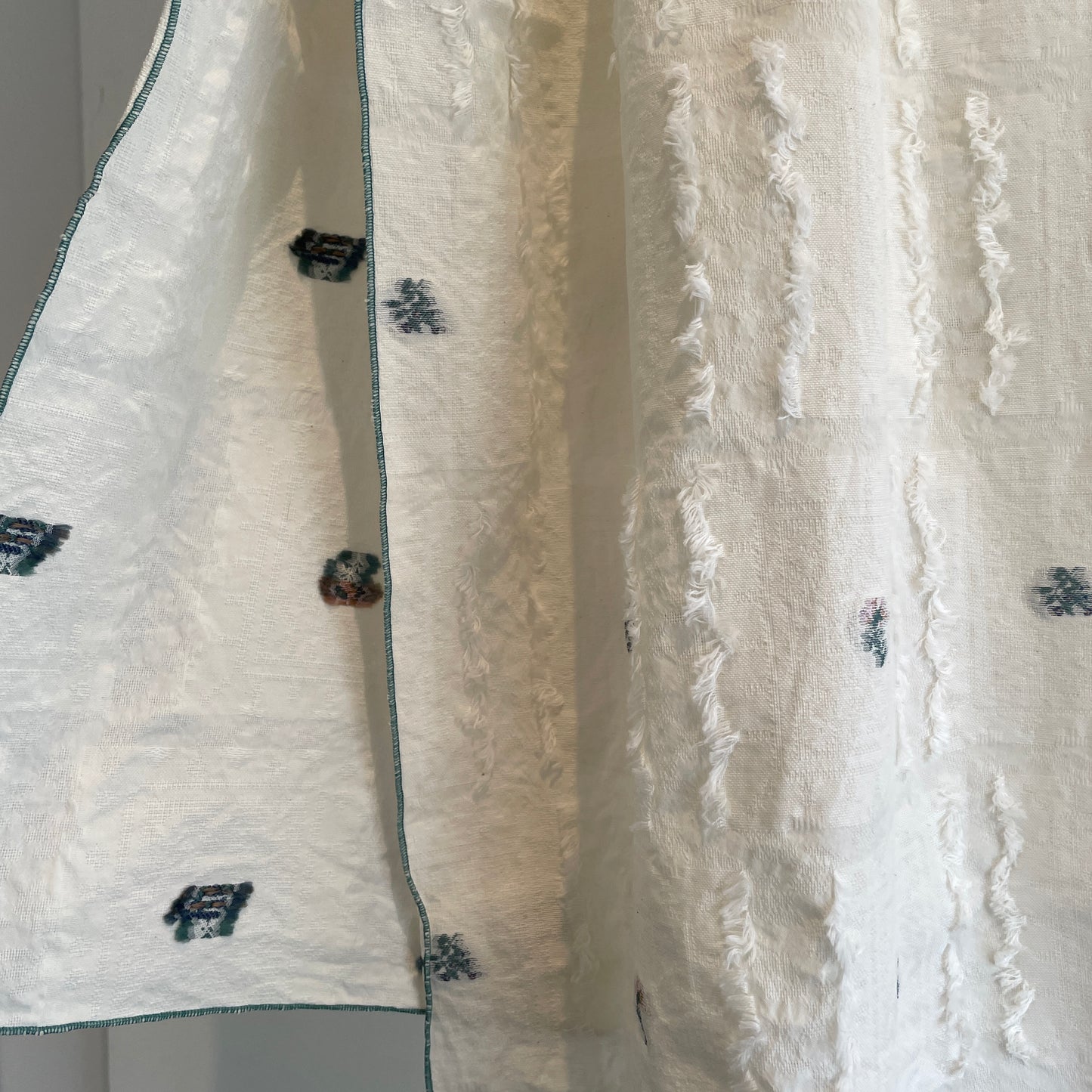 qiri //fleurs' lace jacquard stole 6301CU002261