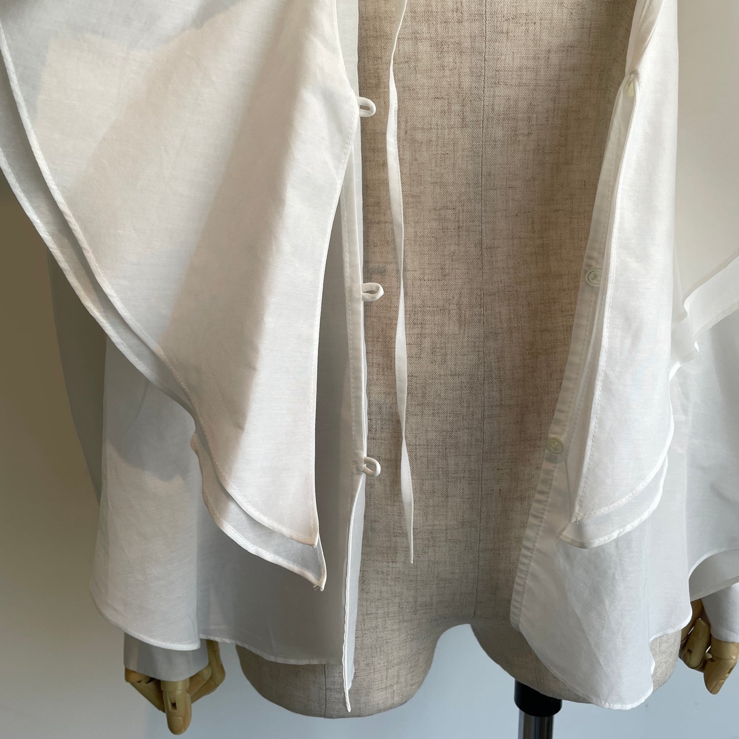 heriter//cotton silk raffle blouse H2-26-3003