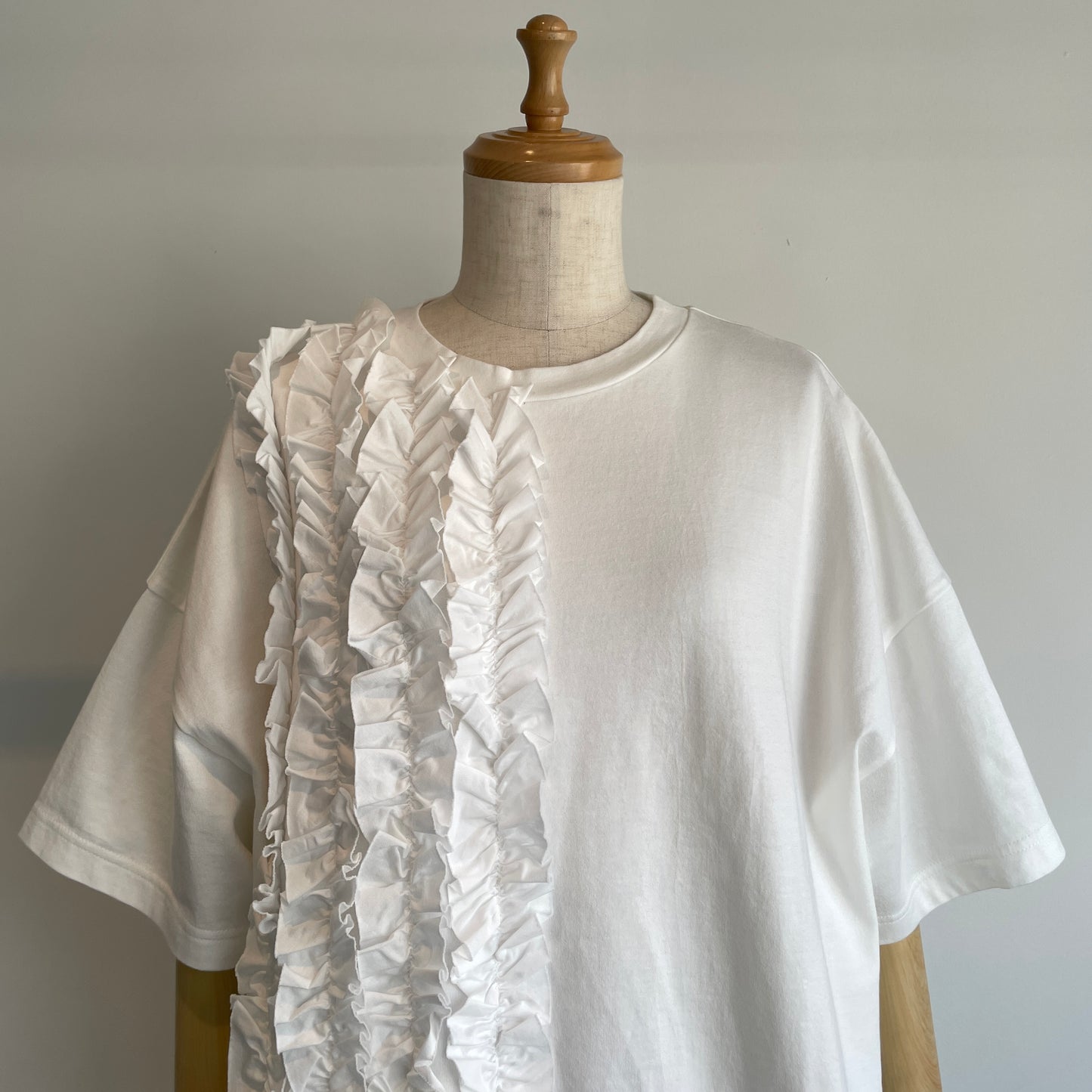 universaltissu//クラシック天竺 フリルTシャツ　US251CT023