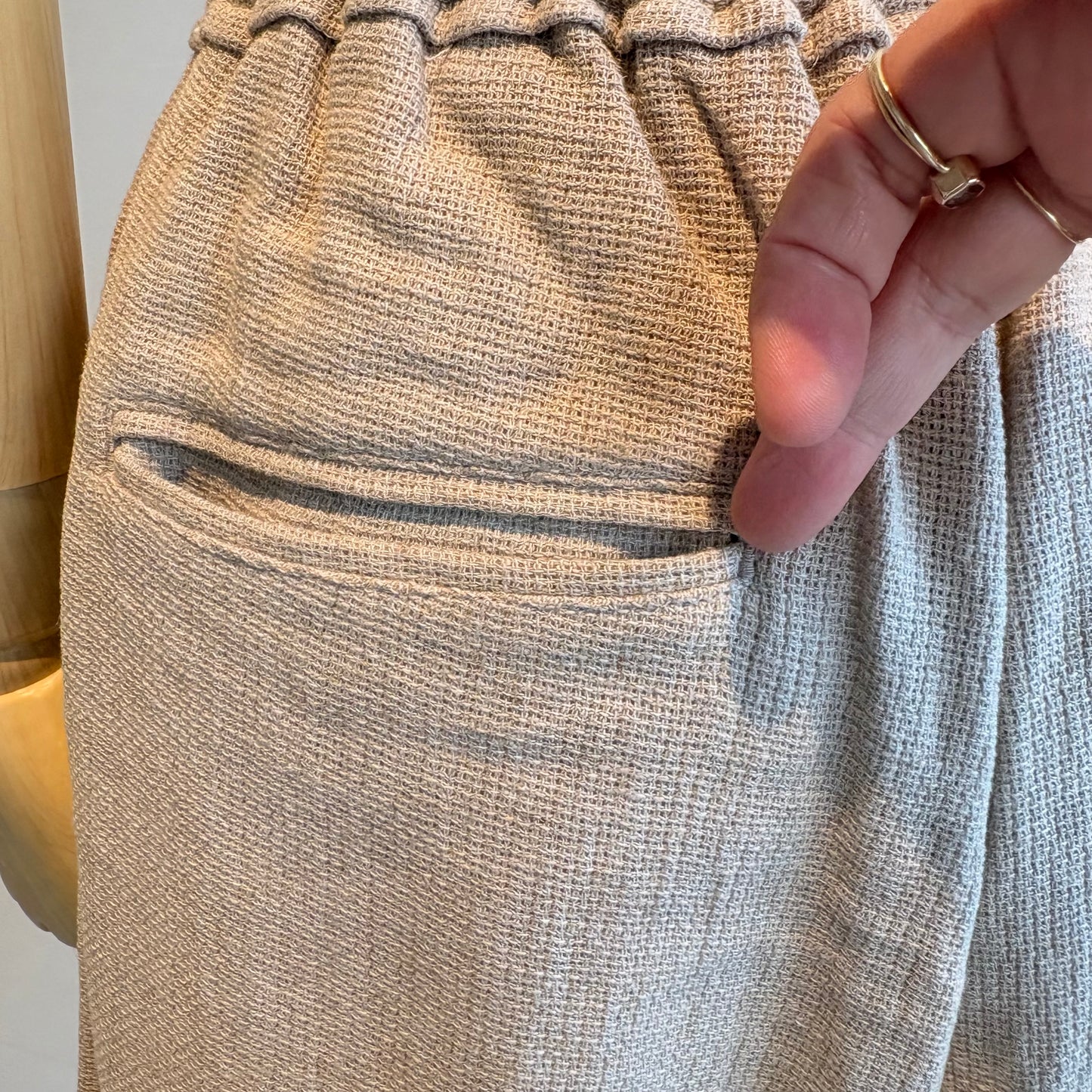 handsofcreation//C/Liパナマ2タックパンツ　2610302