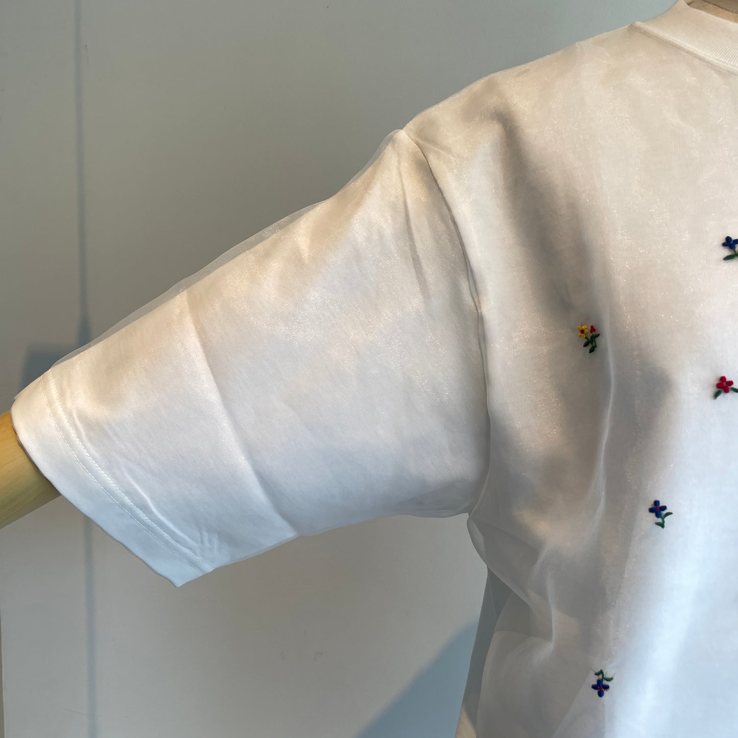 porter des boutons//Petite fleurドゥーブルTシャツ　P21-3-035