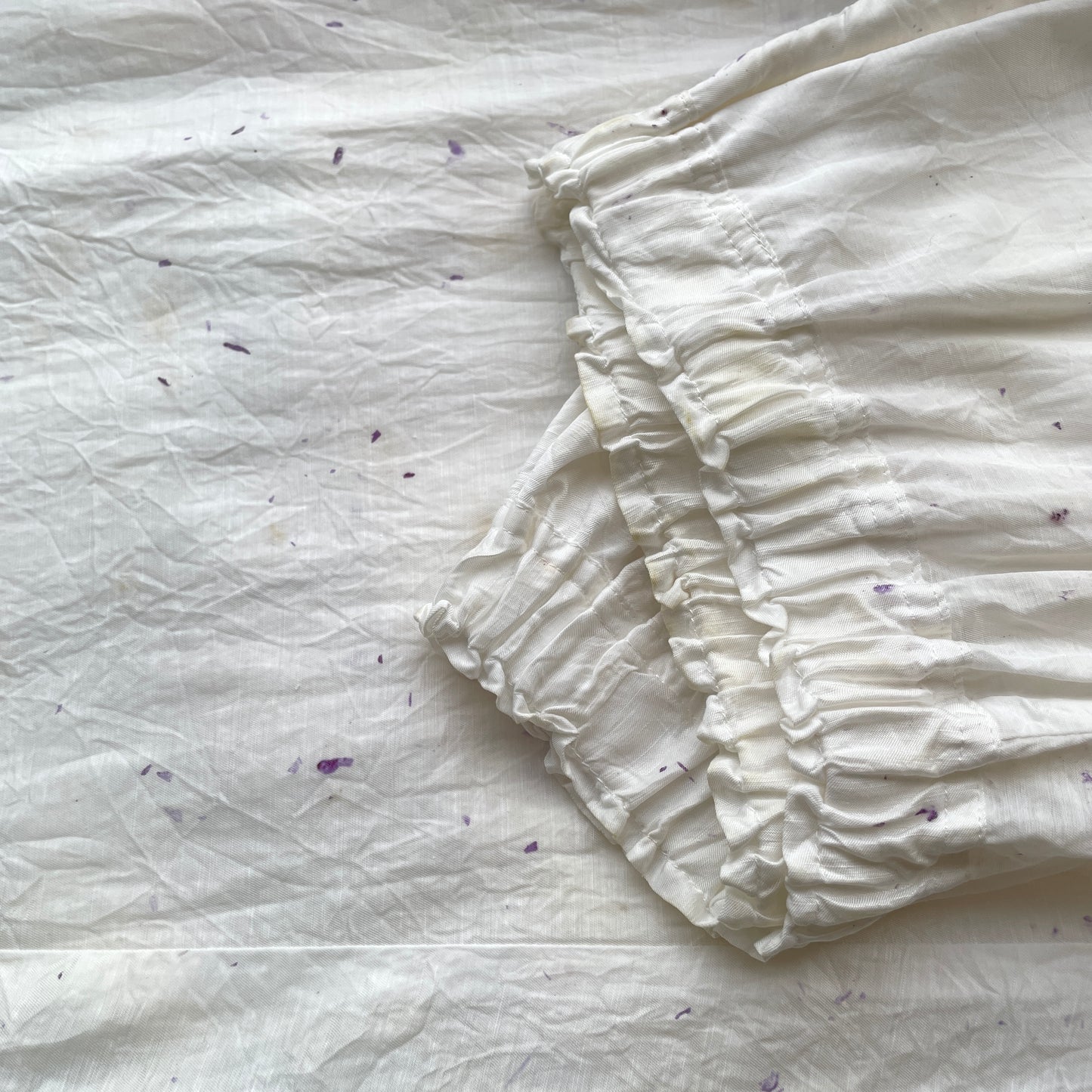 Oo // お花染イージーパンツ