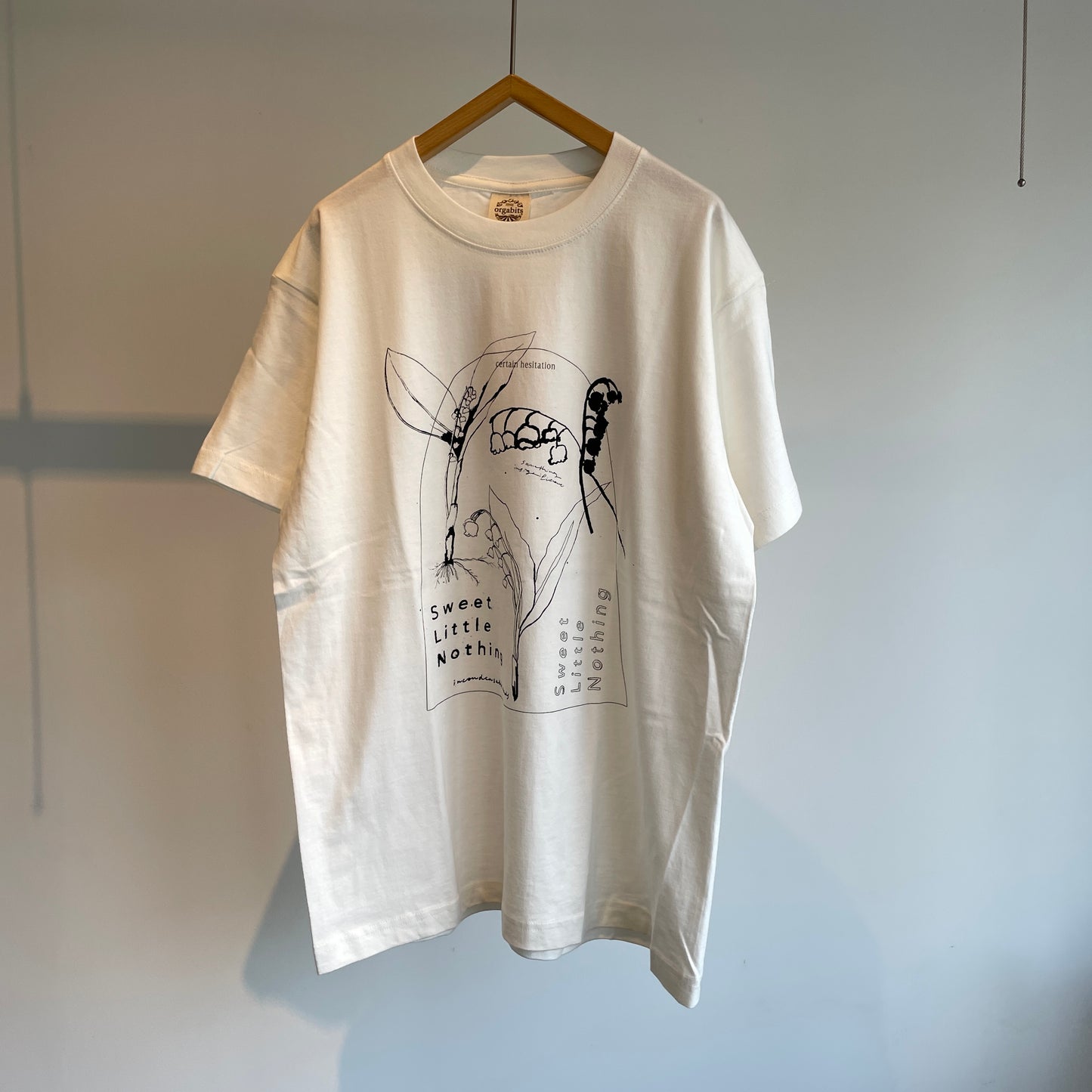 Sweet Little Nothing//Lily of the valley 半袖Tシャツ(すずらん)ホワイト