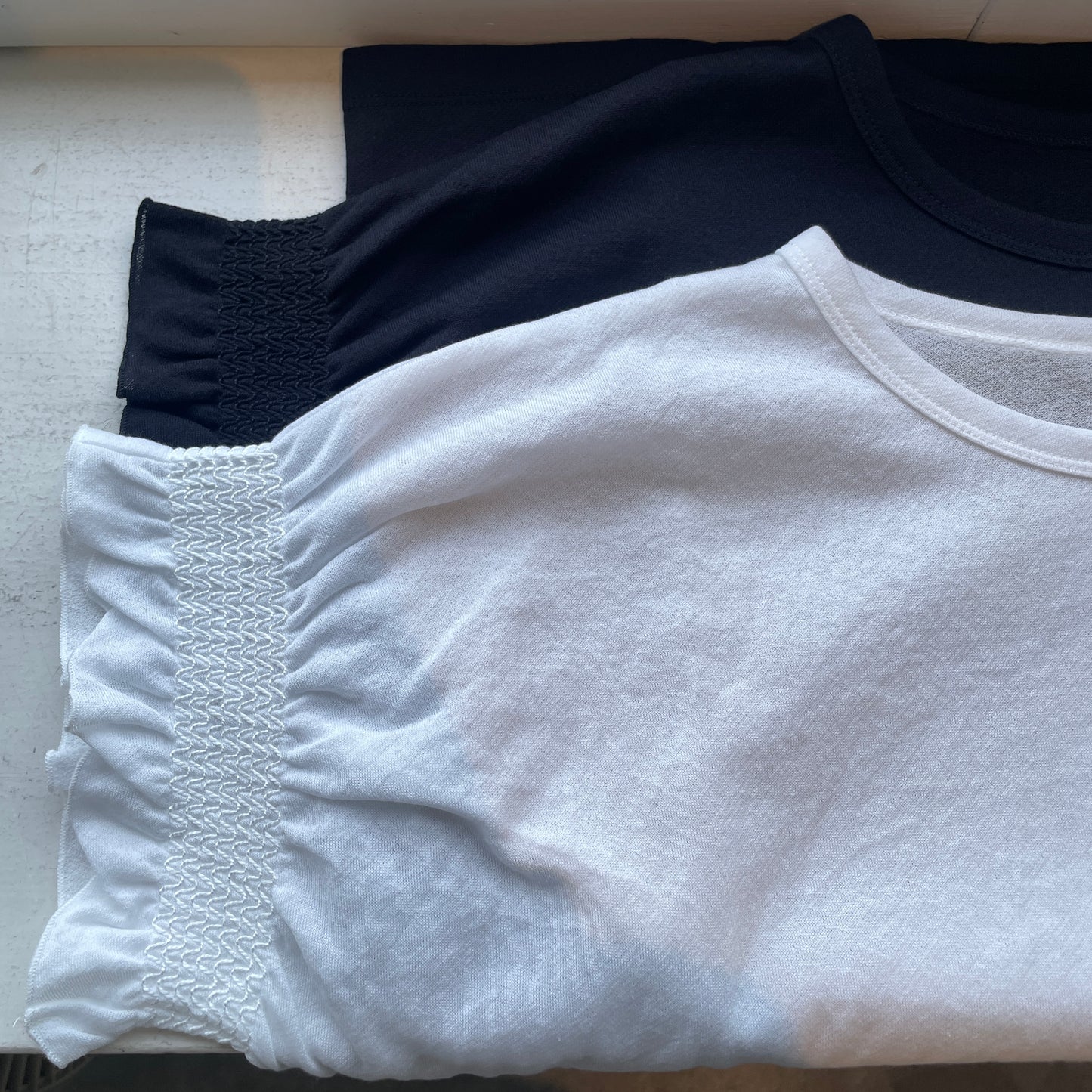 yuni//強撚C/Ny sheer gather sleeve PO  1701CT008261