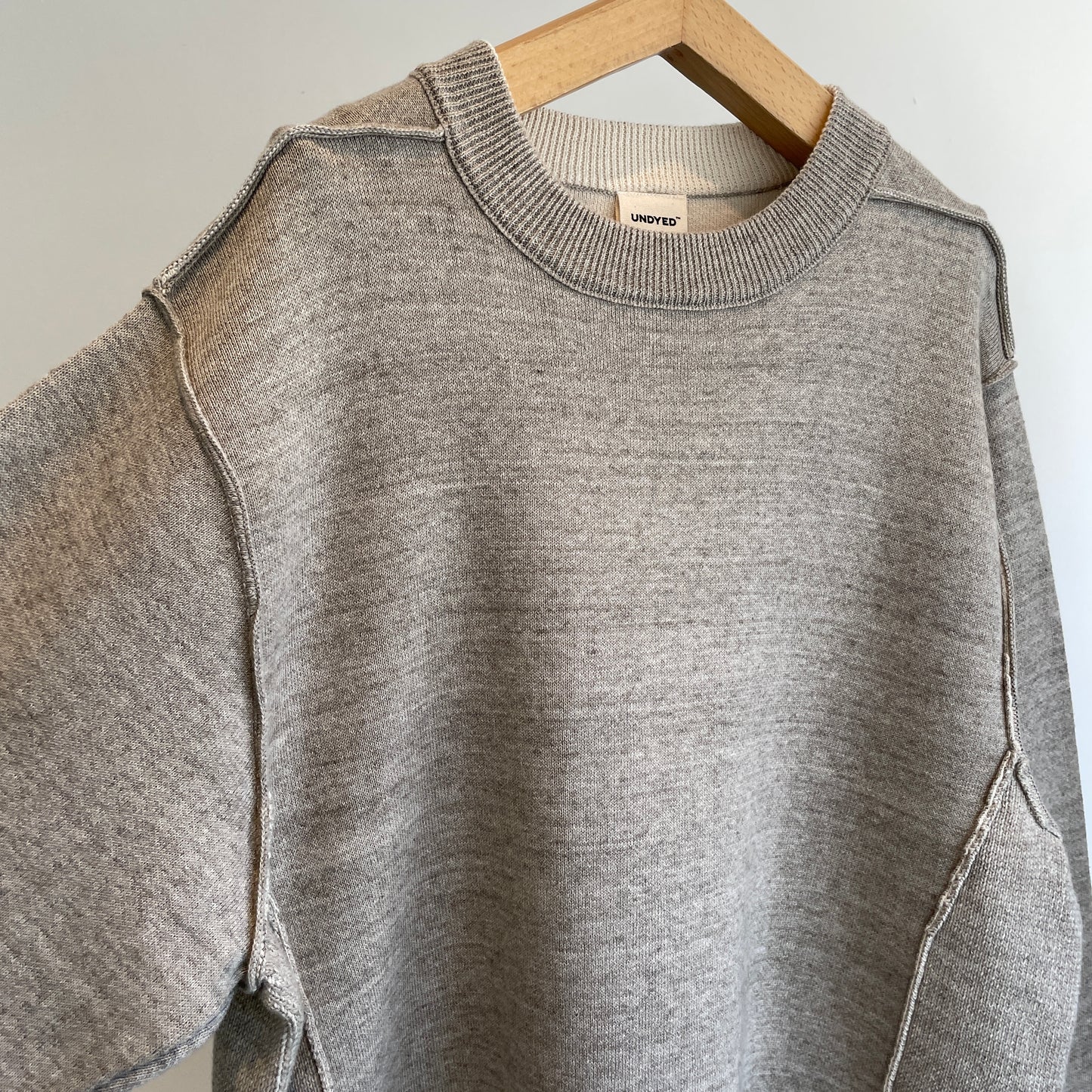 UNDYED //KNIT WFACE TRIM CREW