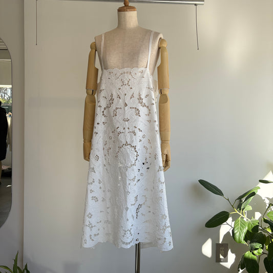 heriter//cutwork parts tablecloth apron dress H0-00-7045