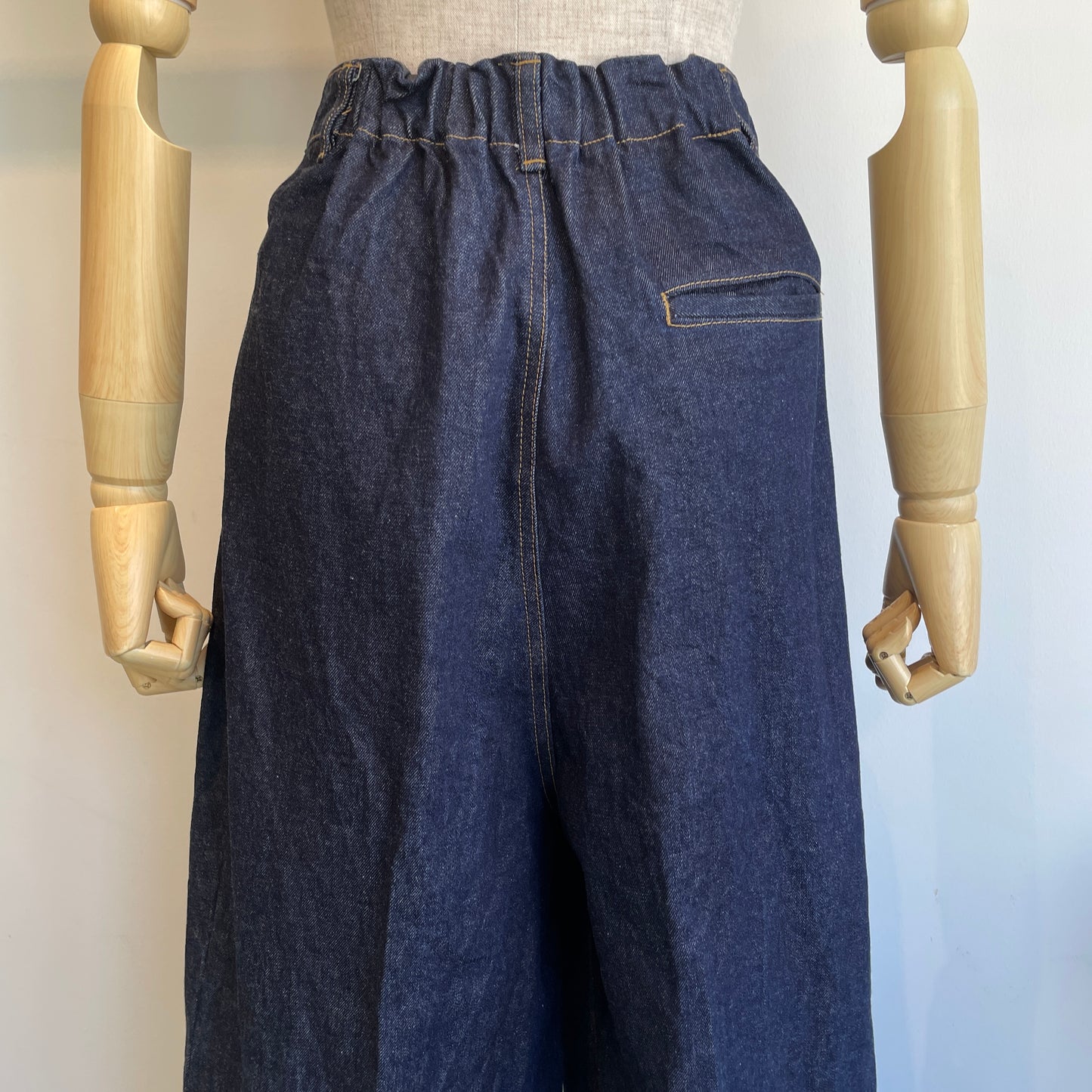 yuni//Cotton 11oz denim back gum wide パンツ　1701PT004262