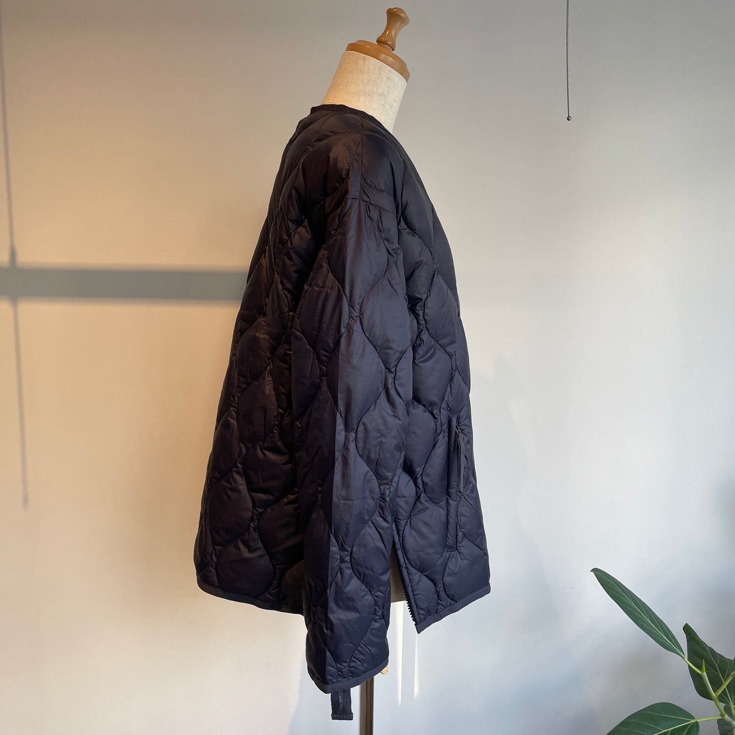 TAION//ミリタリー M65 ライナーWジップ ショートダウンジャケット-ソフトシェル TAION -M65LSZBML-1SHORT