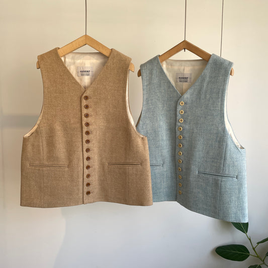 handsofcreation//英国羊毛ツイードVEST 02540409