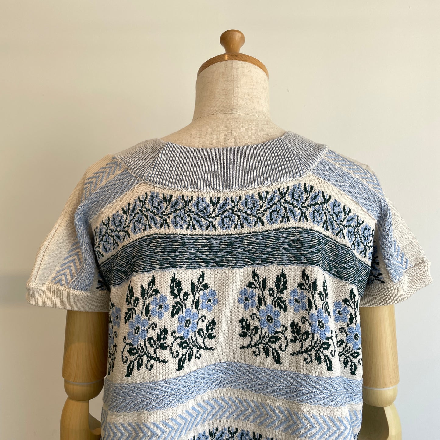 ASEEDONCLOUD //Flower Jacquard Knit Blouse 261807