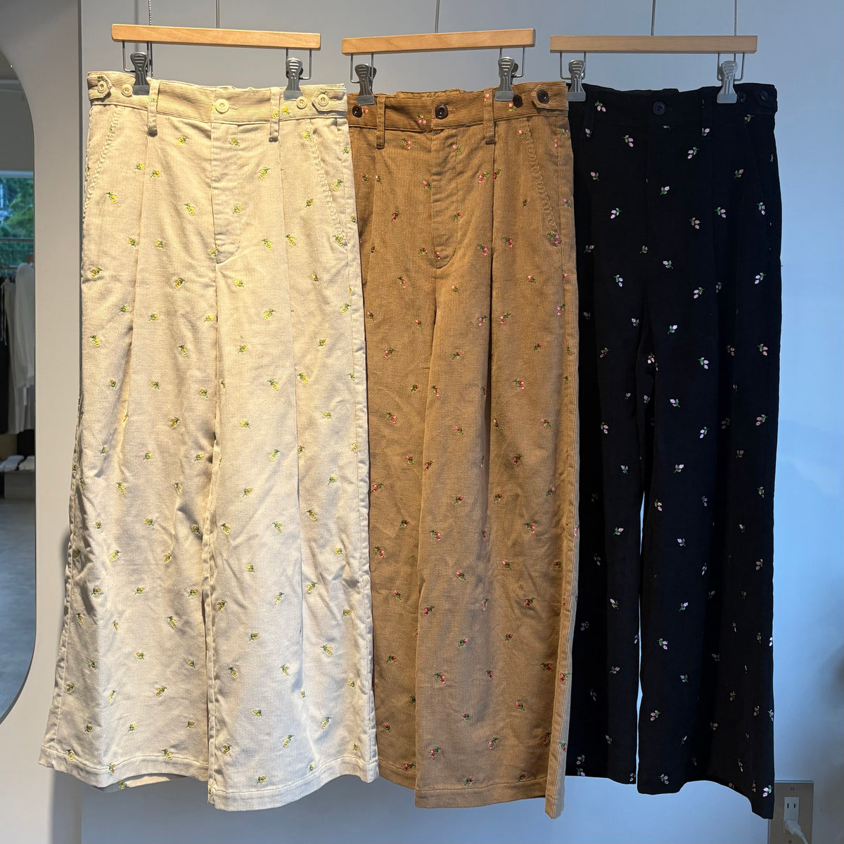porter des boutons//boutonsコーデュロイパンツ　P23-1-026