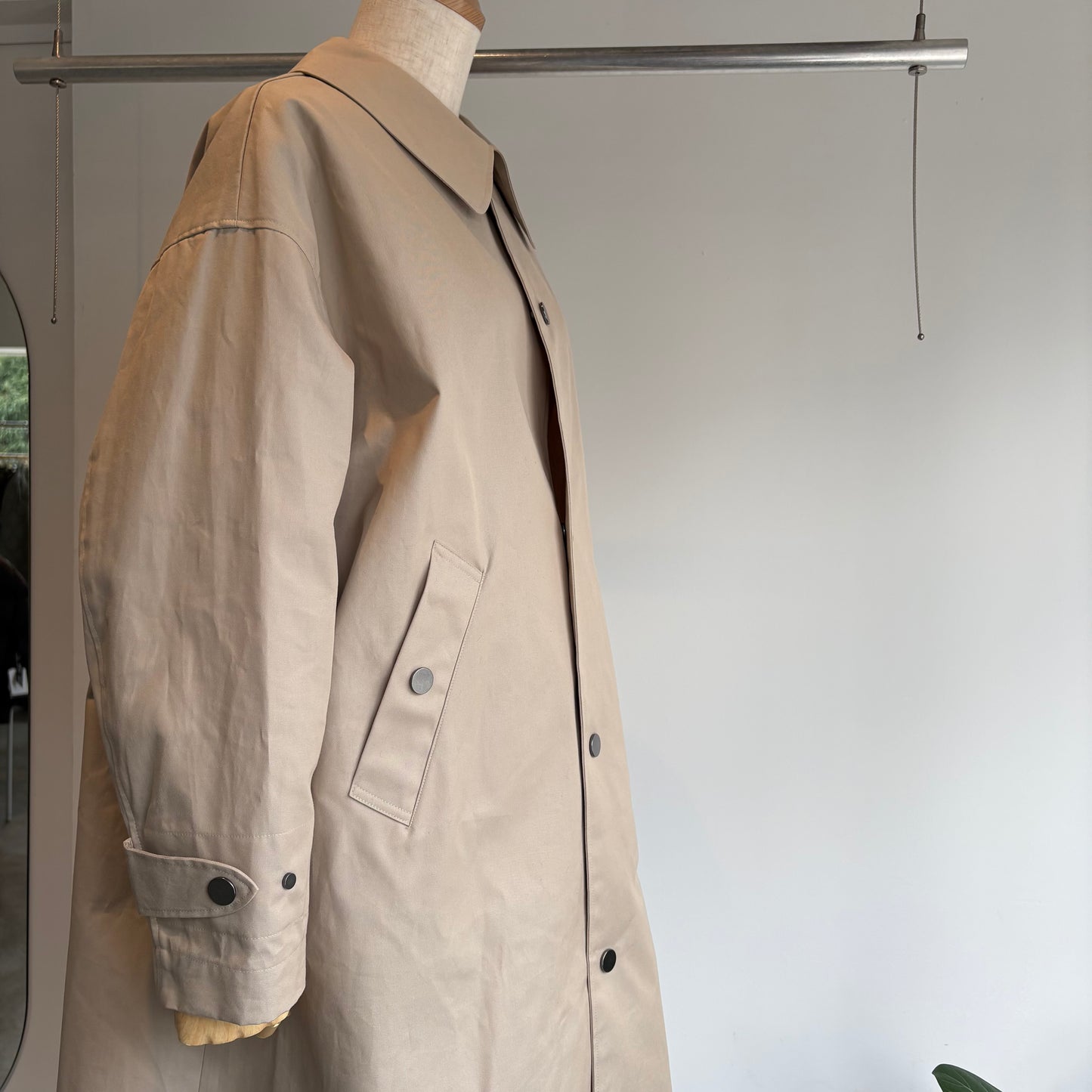 handsofcreation//2/60シャンブレーギャバ撥水ステンコート　2610001