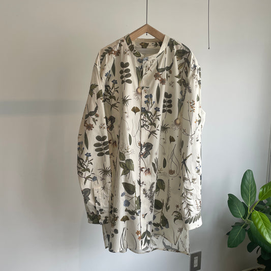 ASEEDONCLOUD //Tea garden flower print Standard shirt 242607