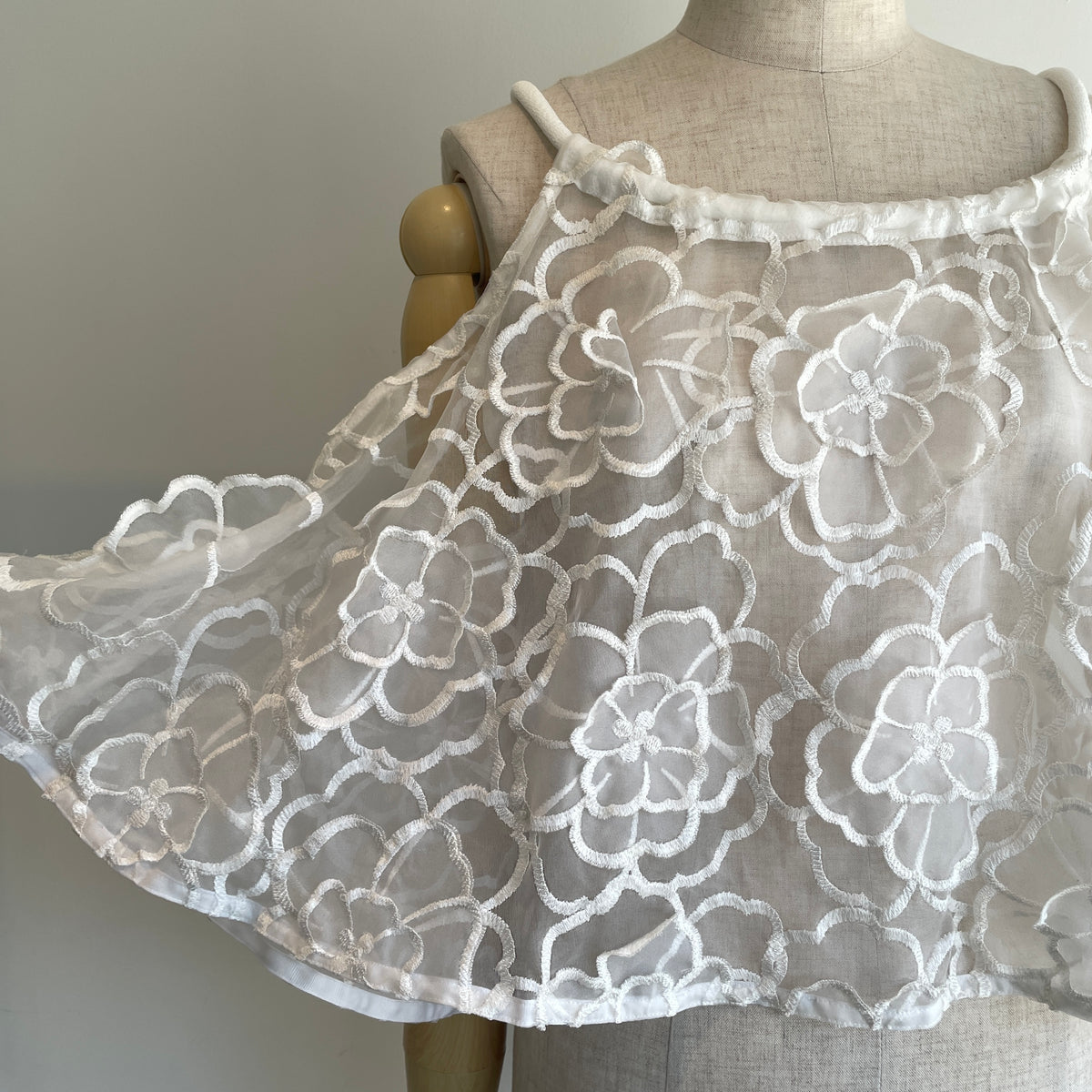 TOURNON.//FLOWER ORGANDYCIRCULAR ブラウスTR26ABL028